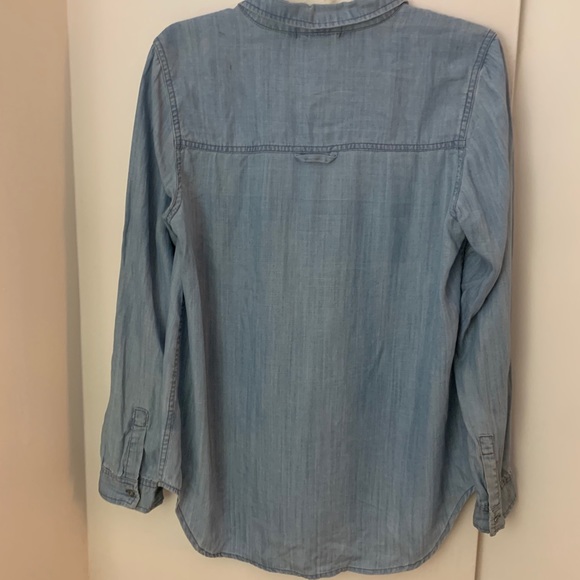 Be Cool Blue Denim Button Up Shirt - Picture 9 of 9